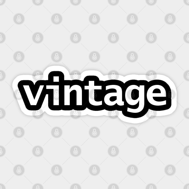 Minimal Typography Vintage White Text Sticker by ellenhenryart